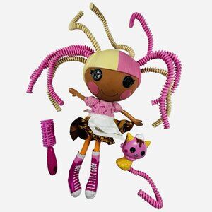 Lalaloopsy Silly Hair Scoops Waffle Cone Doll & Pet Cat Ice Cream Brush Rare